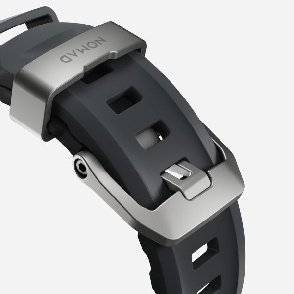 Nomad Rocky Point Armband für das  Apple Watch Series 1 t/m 11 / SE / Ultra (44/45/46/49 mm) - Storm / Titanium