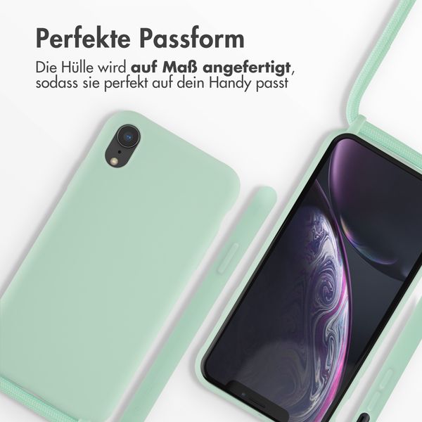 imoshion SilikonHülle mit Band Apple iPhone Xr - Mintgrün