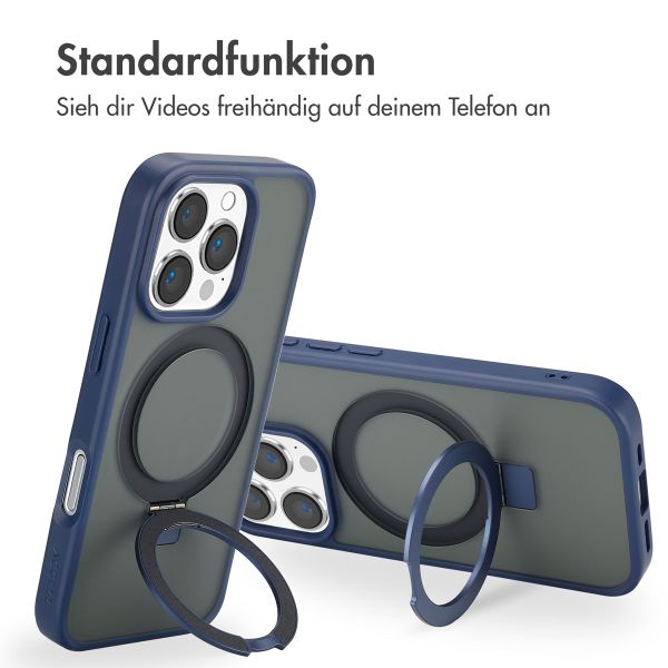 Accezz Ring Stand Backcover mit MagSafe Apple iPhone 16 Pro Max - Blau