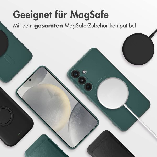 imoshion Color Back Cover mit MagSafe für das Samsung Galaxy S24 - Dunkelgrün