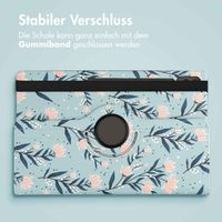 imoshion 360° drehbare Design Klapphülle Samsung Galaxy Tab S10 Ultra / Tab S9 Ultra - Flowers