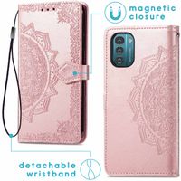 imoshion Mandala Klapphülle für das Nokia G11 / G21 - Rose Gold