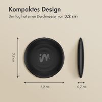 imoshion Mini Tag - Bluetooth-Tracker für iOS - 2 pack - Schwarz