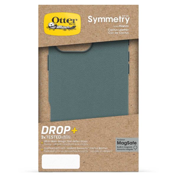 OtterBox Symmetry Cactus Leder Back Cover MagSafe Apple iPhone 16 Pro Max - Juniper Sprig