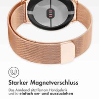 imoshion Magnetisches Milanaise Armband für Google Pixel Watch / Watch 2 / Watch 3 / Watch 4 (41 mm) - Rosé gold