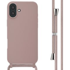 imoshion SilikonHülle mit Band Apple iPhone 16 Plus - Sand Pink
