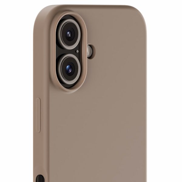 Holdit Silicone Case für das iPhone 16 Plus - Mocha Brown