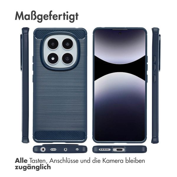 imoshion Brushed Back Cover Xiaomi Redmi Note 14 Pro (4G) - Dunkelblau