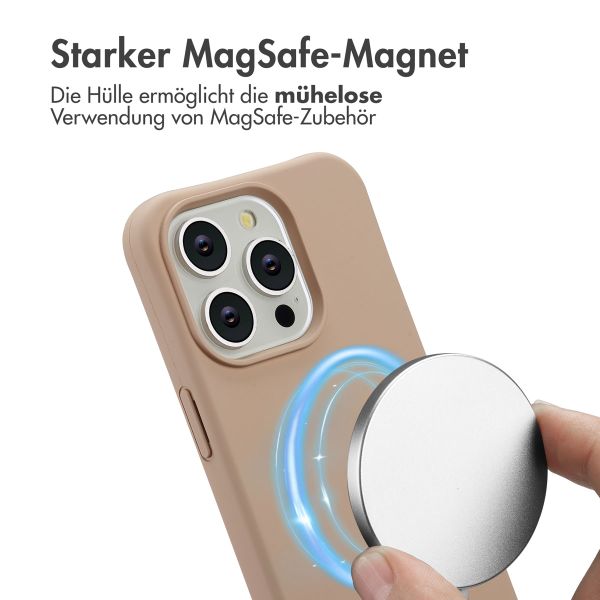imoshion Color Backcover mit abnehmbarem Handykette und MagSafe Apple iPhone 15 Pro - Nude