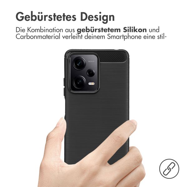 imoshion Brushed Back Cover für das Xiaomi Redmi Note 12 Pro / Xiaomi Poco X5 Pro (5G) - Schwarz