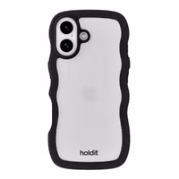 Holdit Wavy Case Apple iPhone 17 - Black / Transparent