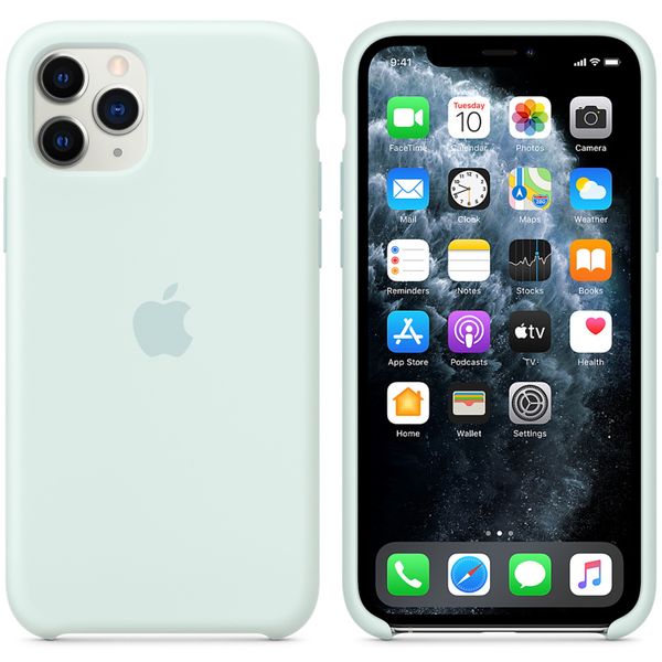 Apple Silikon-Case für das iPhone 11 Pro - Seafoam