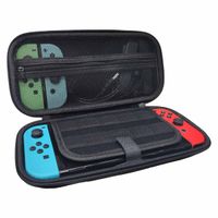 imoshion Schale Nintendo Switch mit Reißverschlusstasche - Hülle Nintendo Switch (OLED) mit Griff - Schwarz