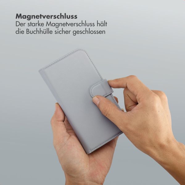 Selencia Olyn Abnehmbare Bookcase mit MagSafe Samsung Galaxy S24 / S25 - Grau