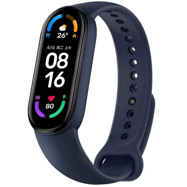 imoshion Silikonarmband für das Xiaomi Mi Band 5 / 6 - Dunkelblau