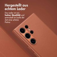 Accezz 2-in-1 Klapphülle aus Leder mit MagSafe für das Samsung Galaxy S24 Ultra - Sienna Brown