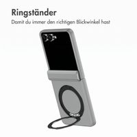 Accezz Color Backcover mit MagSafe und Ringständer Samsung Galaxy Z Flip 8 - Grau