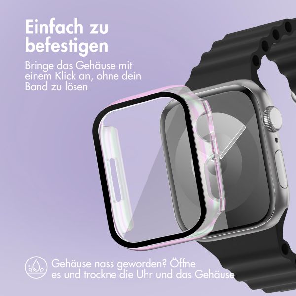 imoshion Full Cover glänzendes Hard Case für die Apple Watch Series 7 / 8 / 9 – 41 mm – Pearlescent