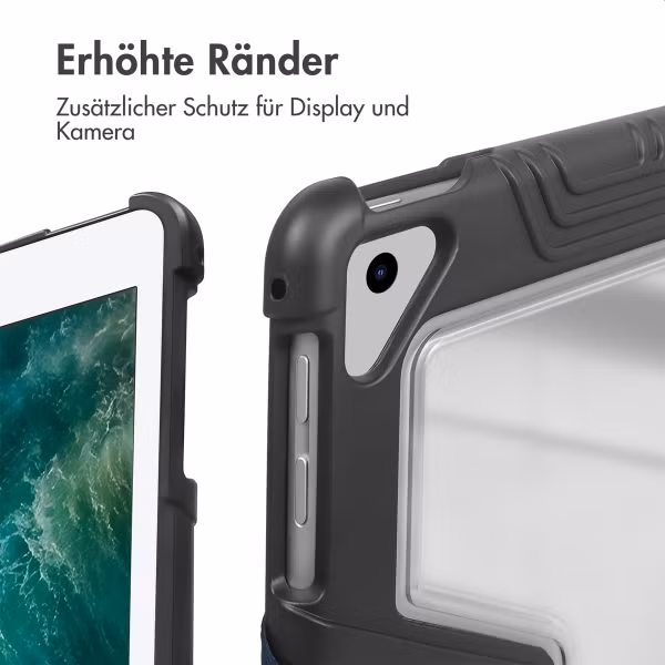 Accezz Rugged Trifold Klapphülle Apple iPad 6 (2018) 9.7 Zoll / iPad 5 (2017) 9.7 Zoll / Air 2 (2014)/Air 1 (2013) - Dunkelblau