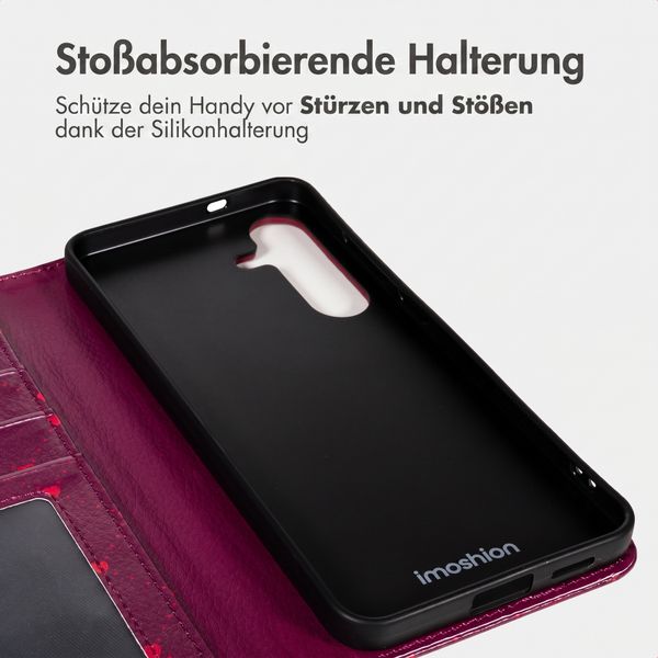 imoshion Design Klapphülle Samsung Galaxy S25 FE - Crush Check Coral Dust
