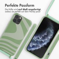 imoshion Silikonhülle design mit Band für das iPhone 11 Pro - Retro Green