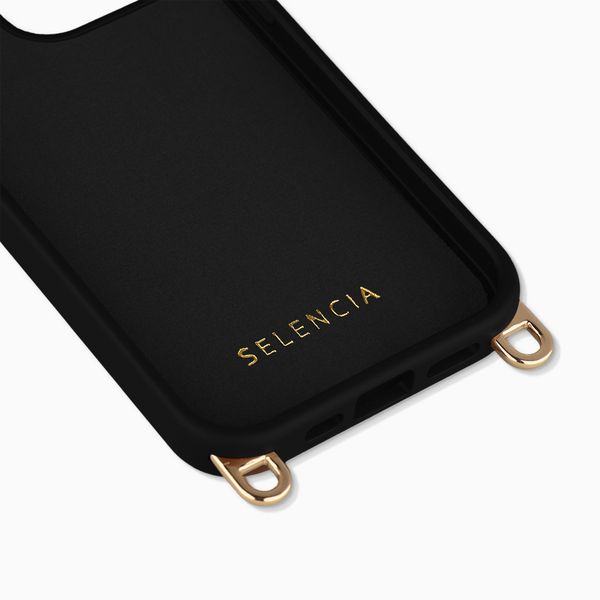 Selencia Rivièra Backcover mit MagSafe mit abnehmbaren Haken Apple iPhone 13 Pro - Velvet Black