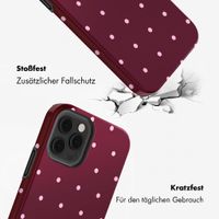 Selencia Vivid Back Cover Apple iPhone 12 (Pro) - Happy Dots Burgundy