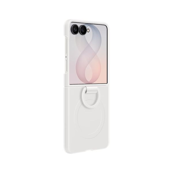 Samsung Silicone Magnet Cover Ring Samsung Galaxy Z Flip 8 - White
