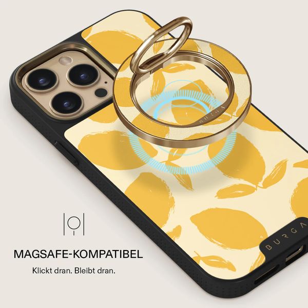 Burga Ringholder MagSafe Gold - Handyringe - Lemon Tart