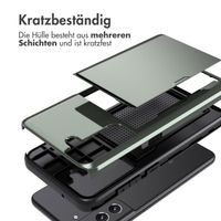 imoshion Backcover mit Kartenfach Samsung Galaxy S21 FE - Dunkelgrün