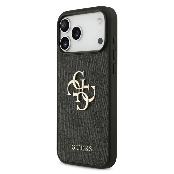Guess 4G Metal Logo Back Cover Apple iPhone 17 Pro Max - Schwarz