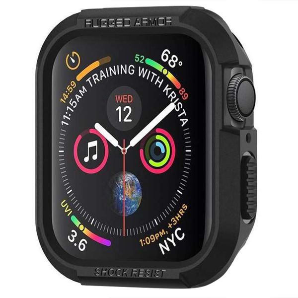 Spigen Rugged Armor™ Case für die Apple Watch Series 4-6 / SE - 40 mm - Schwarz