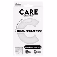CARE by PanzerGlass Urban Combat Case MagSafe für das Xiaomi Redmi Note 14 Pro 4G / 5G / 14 Plus 5G  - Transparent