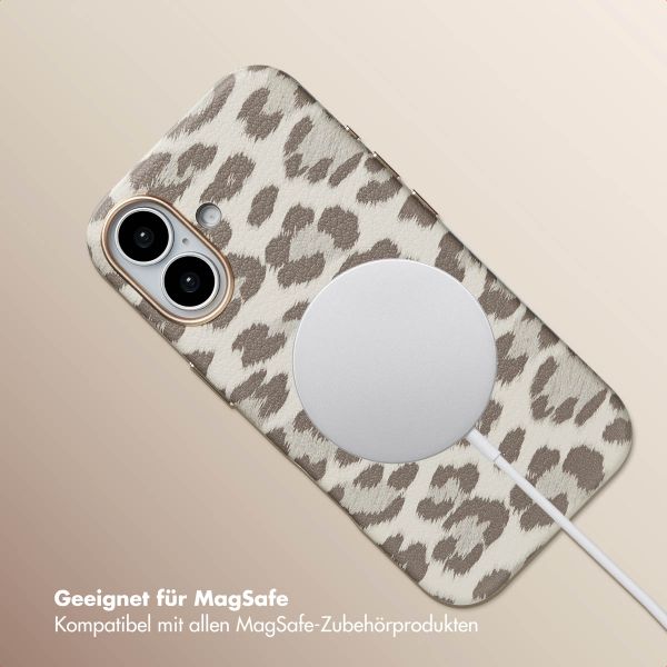 Selencia Sabi Backcover Leopardenmuster mit MagSafe Apple iPhone 17 - Soft Ivory