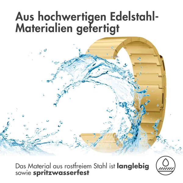 Selencia Edelstahl Magnetarmband - 20-mm-Universalanschluss - Gold