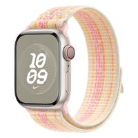 Apple Nike Sport Loop Band für die Apple Watch Series 1 bis 9 / SE (38/40/41 mm) | Series 10 (42 mm) - Starlight/Pink