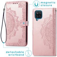 imoshion Mandala Klapphülle Samsung Galaxy A12 - Roségold