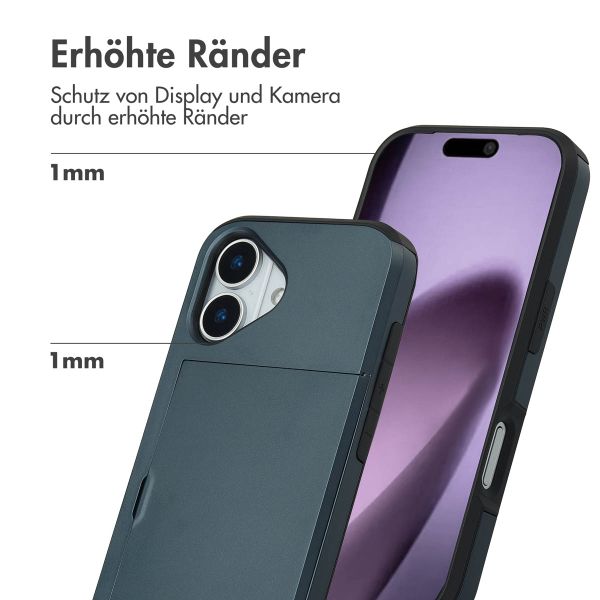 imoshion Backcover mit Kartenfach Apple iPhone 17 - Dunkelblau