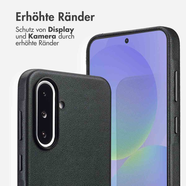 Accezz MagSafe Leather Backcover Samsung Galaxy A36 / A56 - Onyx Black