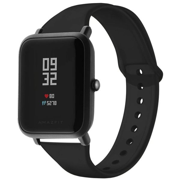 imoshion Silikonband für die Amazfit GTS / BIP - Schwarz