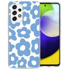 imoshion Design Hülle Samsung Galaxy A53 - Retro Blue Flowers