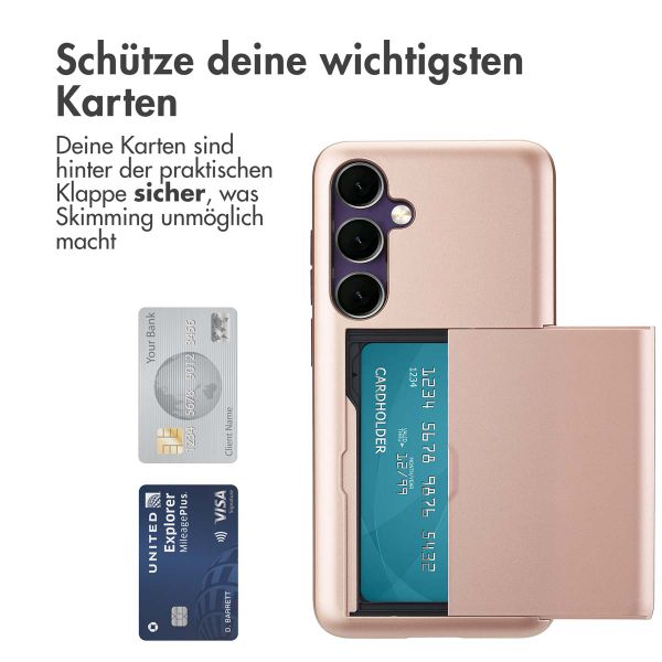 imoshion Backcover mit Kartenfach Samsung Galaxy S24 FE - Rosé gold