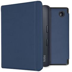 imoshion Slim Hard Case Sleepcover mit Stand für das Kobo Libra 2 / Tolino Vision 6 - Dunkelblau