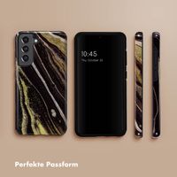 Selencia Vivid Back Cover Samsung Galaxy S21 FE - Chic Marble