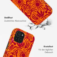 Selencia Vivid Tough Back Cover mit MagSafe für das iPhone 15 - Tropical Vibes Apricot