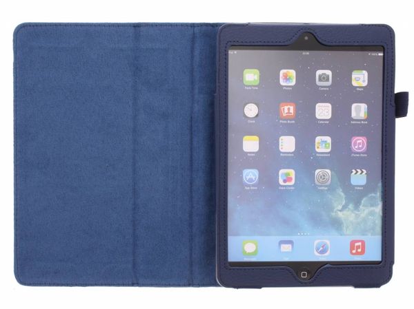 Blaue unifarbene Tablet Klapphülle iPad Mini 3 (2014) / Mini 2 (2013) / Mini 1 (2012) 