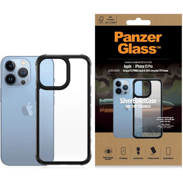 PanzerGlass SilverBullet ClearCase für das Apple iPhone 13 Pro - Schwarz