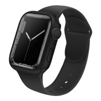 Uniq Legion Apple Watch Hülle mit Gehärtetem Glas-Displayschutz für die Apple Watch 7-9 - 45 mm - Midnight Black