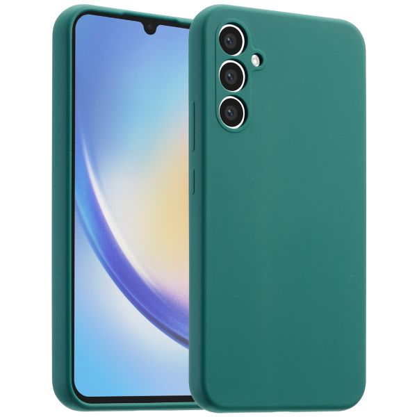 Accezz Liquid Silikoncase für das Samsung Galaxy A34 (5G) - Forest Green