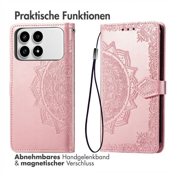 imoshion Mandala Klapphülle Xiaomi Poco F8 Pro - Rose Gold